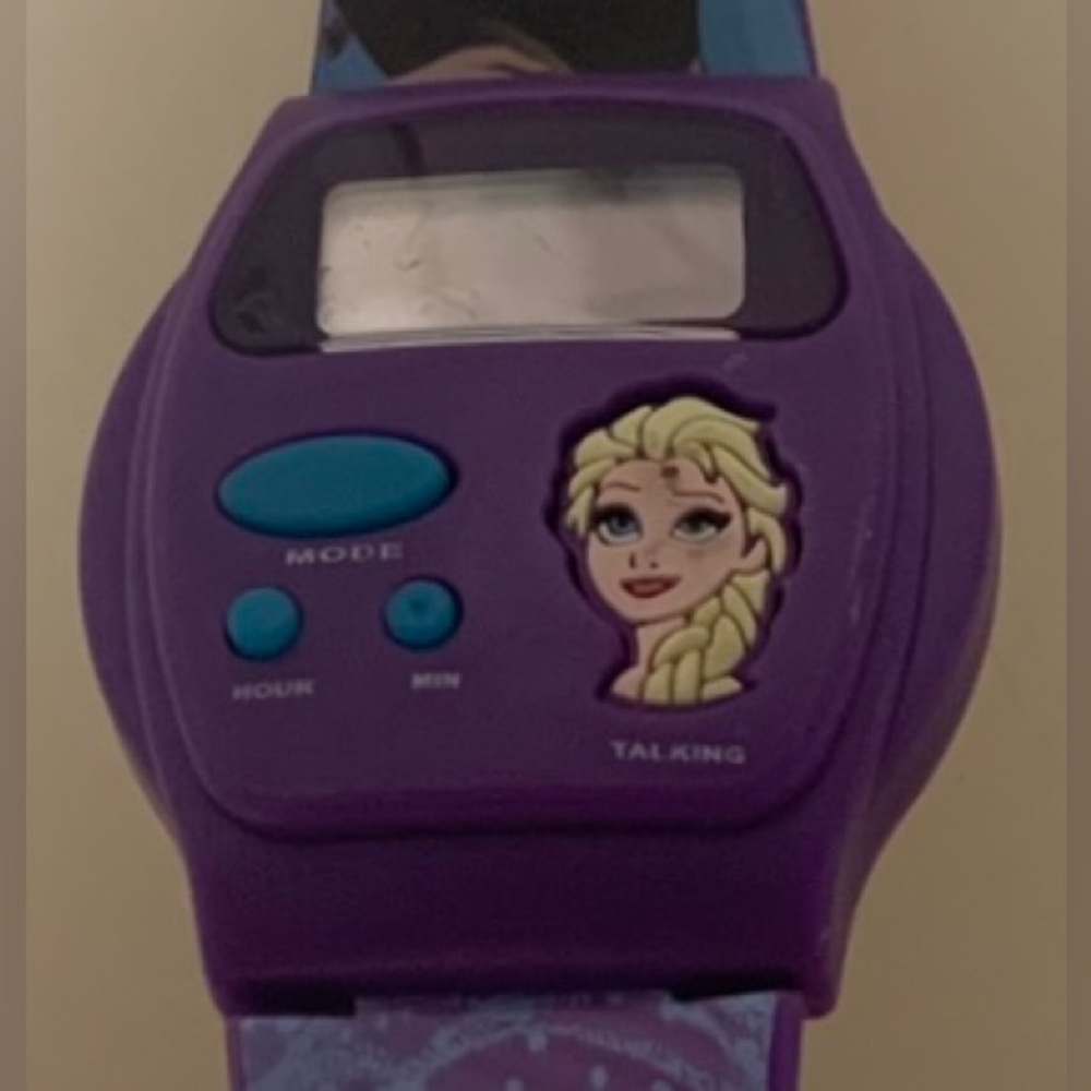 2010 Frozen Purple Disney Kids Digital wristwatch
